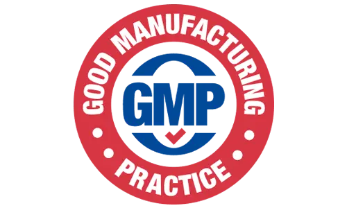GMP Certified facility badge